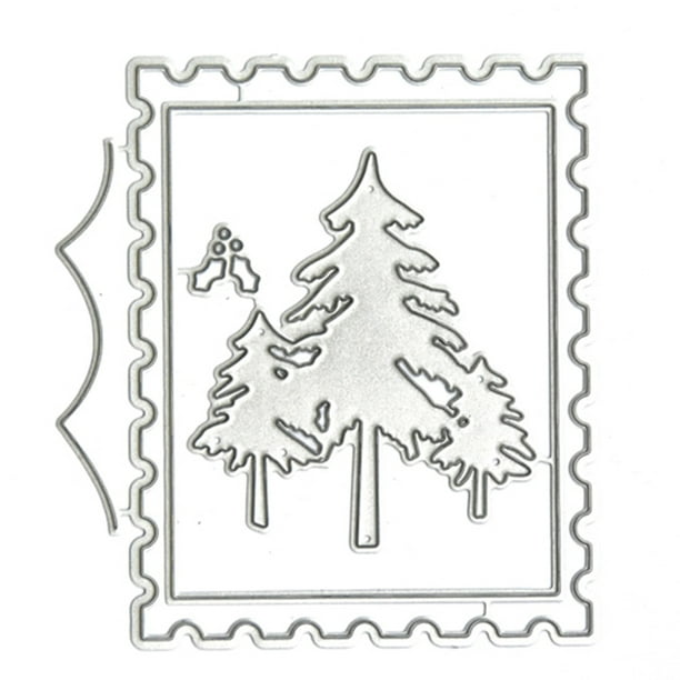 Christmas Tree Die Cut Stencil Flowering Memory Box Metal Cutting Dies Holidays